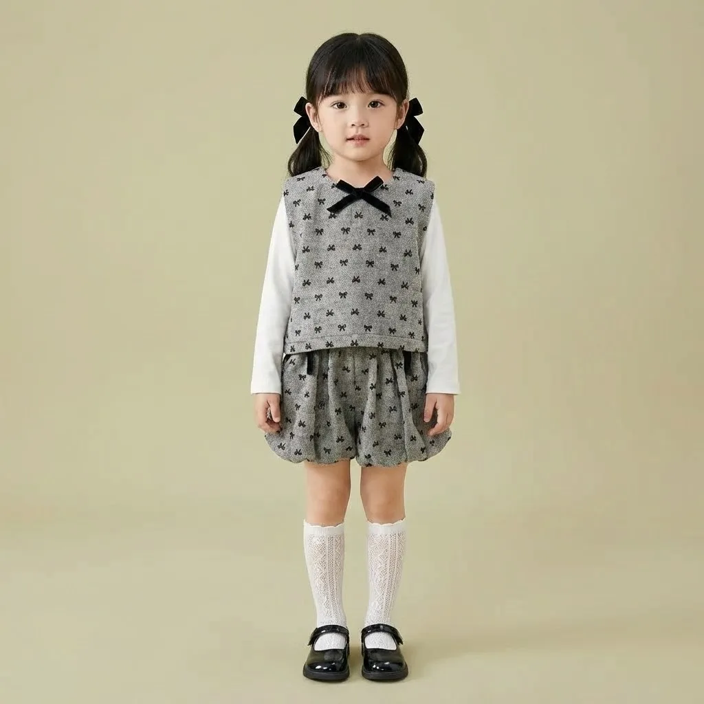 SeasonSea комплект с серым бантом для девочек, осенне-зимний твидовый жилет и шорты с тыквой, комплект принцессы для малышей, милая детская одежда из 2 предметов
SeasonSea комплект с серым бантом для девочек, осенне-зимний твидовый жилет и шорты с тыквой, комплект принцессы для малышей, милая детская одежда из 2 предметов