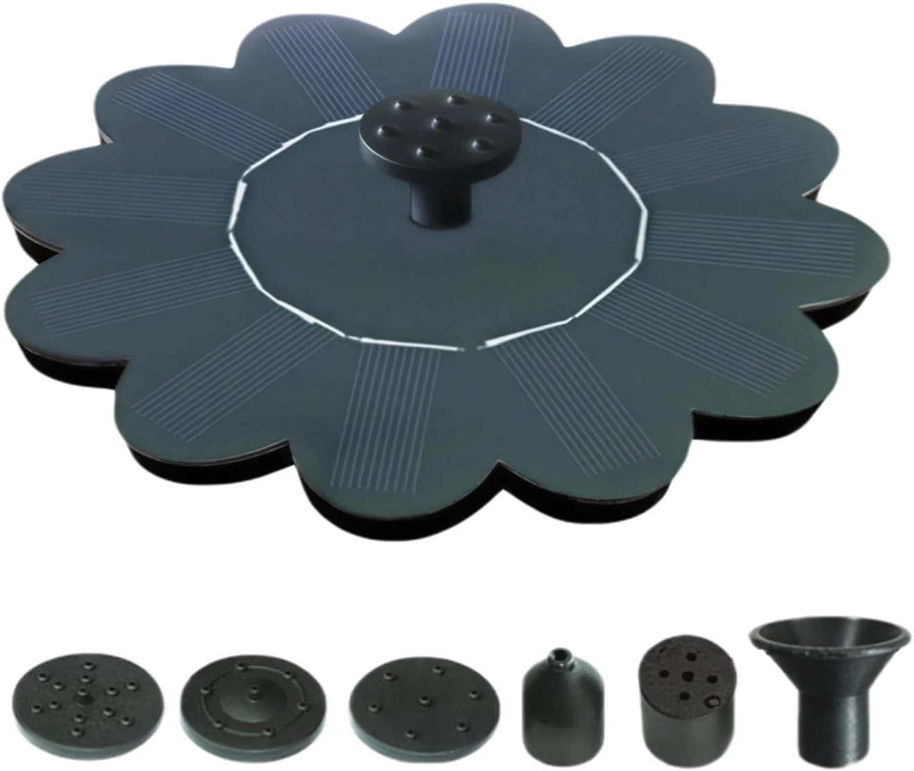 New Solar Floating Fountain Pump Flower-Shaped Water Feature Solar Powered Bird Bath Fountain Garden Pond Sprinkler For Outdoor
New Solar Floating Fountain Pump Flower-Shaped Water Feature Solar Powered Bird Bath Fountain Garden Pond Sprinkler For Outdoor
