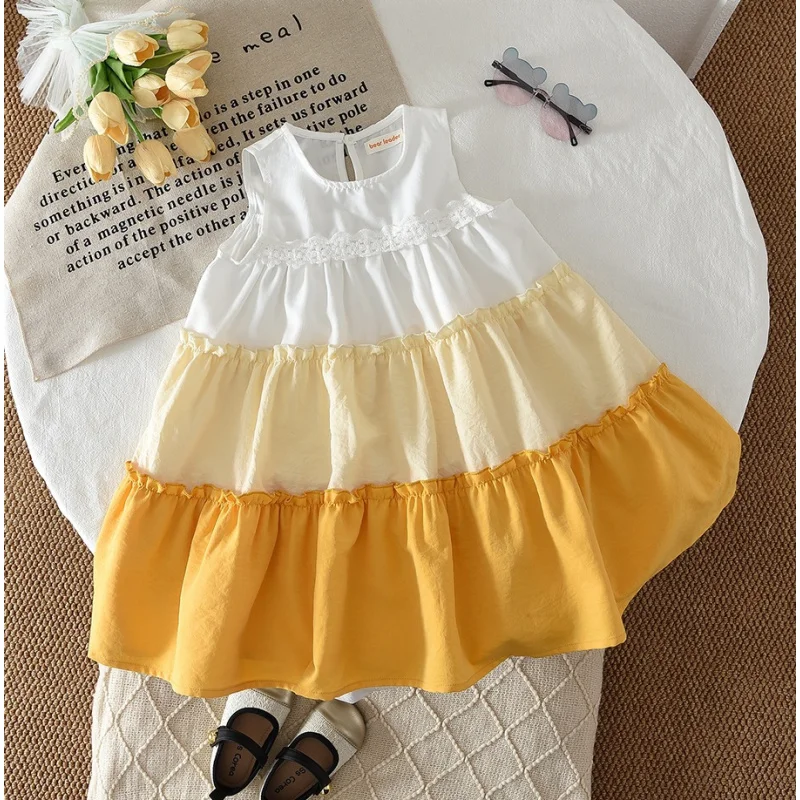 Girls' Summer Vest Dress2026New stylish summer sleeveless dress sweet cake dress princess dress
Girls' Summer Vest Dress2026New stylish summer sleeveless dress sweet cake dress princess dress