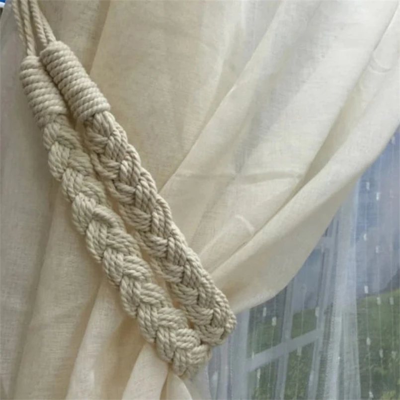 Nordic Solid Wood Rod, Thick Cotton Hemp Rope, Simple Curtain Tie, Hand-woven Daisy Tie, Bedroom and Living Room Decoration
Nordic Solid Wood Rod, Thick Cotton Hemp Rope, Simple Curtain Tie, Hand-woven Daisy Tie, Bedroom and Living Room Decoration