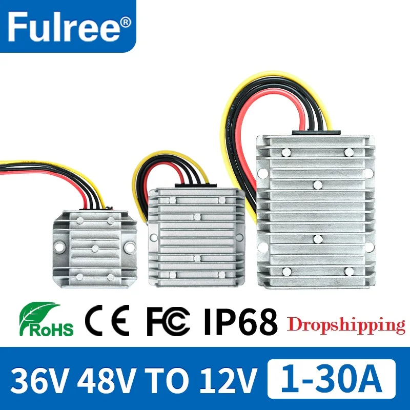 36V 48V to 12V 3A 5A 10A 15A 20A 25A 30A DC DC Step Down Power Converter 36 48 Volt to 12 Volt Golf Cart Buck Regulator Voltage
36V 48V to 12V 3A 5A 10A 15A 20A 25A 30A DC DC Step Down Power Converter 36 48 Volt to 12 Volt Golf Cart Buck Regulator Voltage