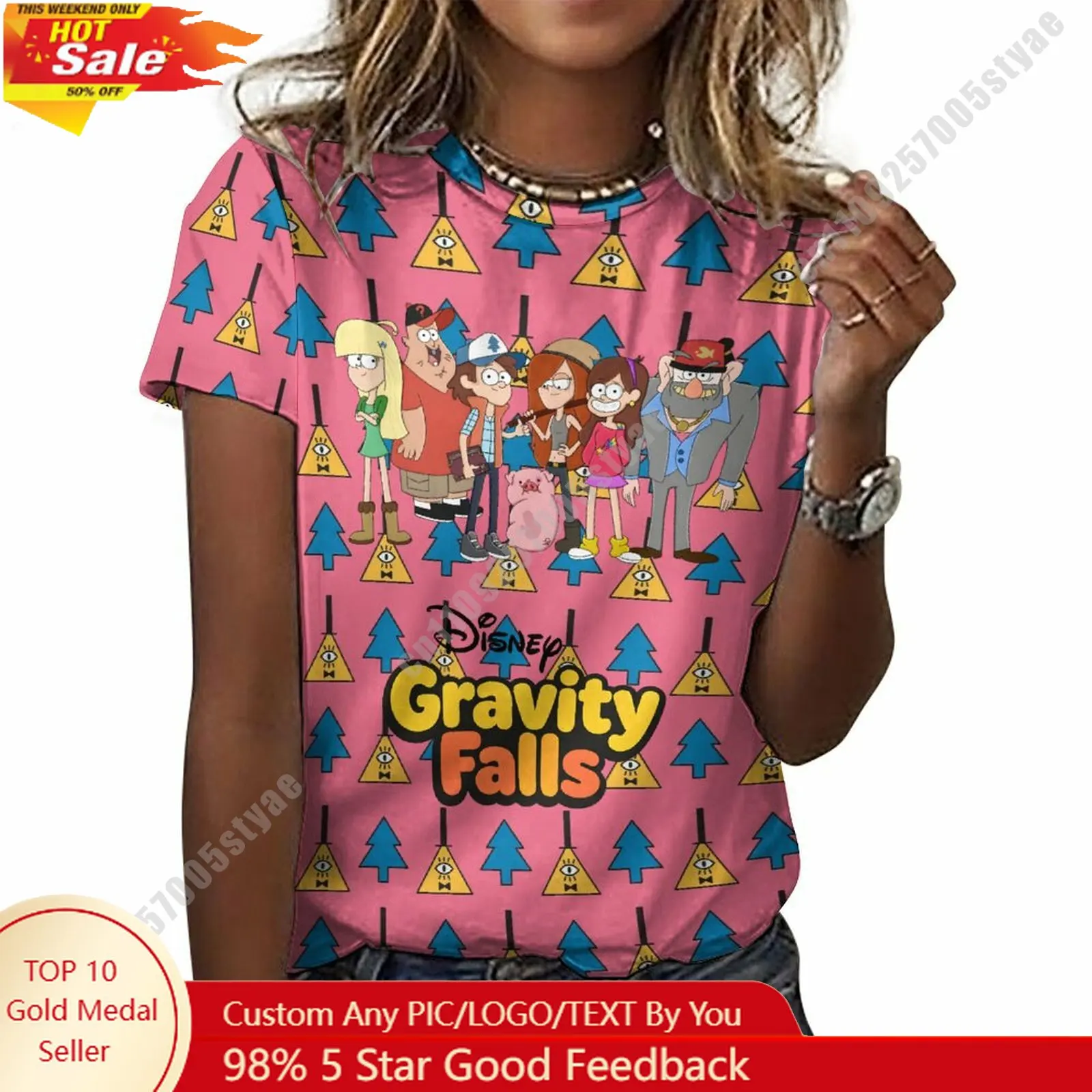 Gravity Falls T Shirt Disney Cartoon Custom Your Own Cotton Tee Personalized Photo Text Casual Street Style Short Sleeved Top
Gravity Falls T Shirt Disney Cartoon Custom Your Own Cotton Tee Personalized Photo Text Casual Street Style Short Sleeved Top