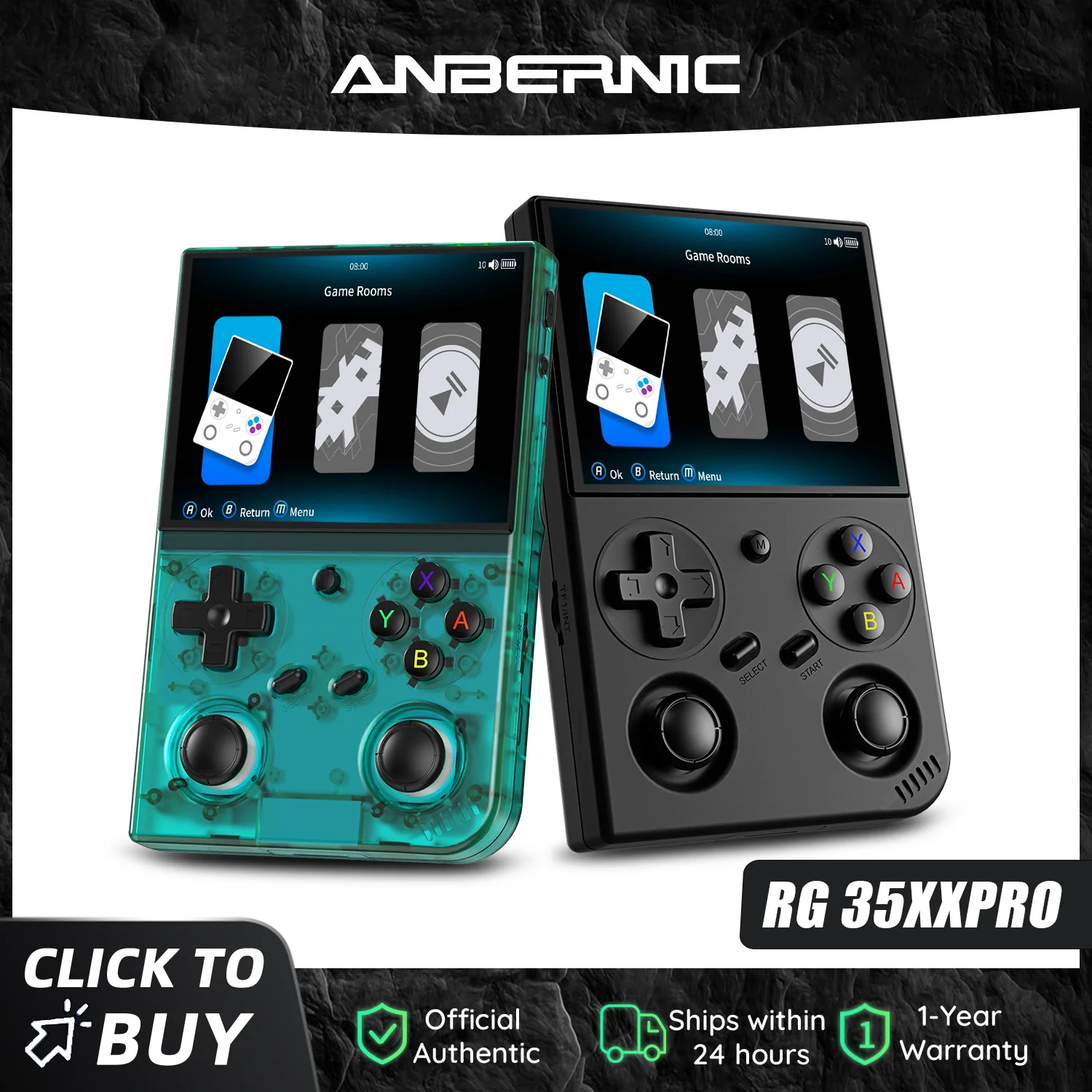 Anbernic RG 35XXPRO Retro Handheld Game Console 3.5 Inch IPS Screen Linux System Built-in 64G TF Card 5000 Games Support 5G WiF
Anbernic RG 35XXPRO Retro Handheld Game Console 3.5 Inch IPS Screen Linux System Built-in 64G TF Card 5000 Games Support 5G WiF