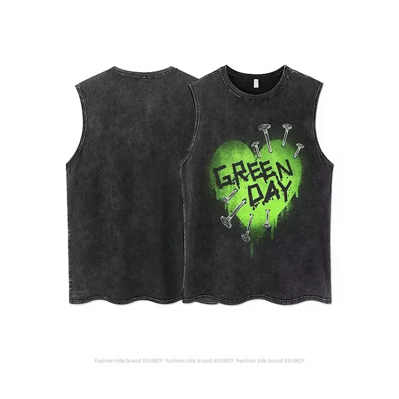 2024 Trendy Men Japanese Retro Round Neck Sleeveless Letter Print T-Shirt Couple T-shirt Versatile Student Vest Men Clothing
2024 Trendy Men Japanese Retro Round Neck Sleeveless Letter Print T-Shirt Couple T-shirt Versatile Student Vest Men Clothing
