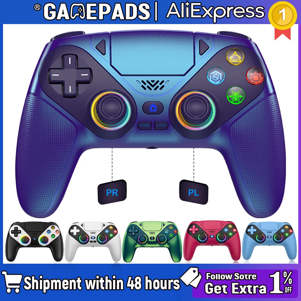 Bluetooth Wireless Gamepad For Playstation 5 Controller PS5 Console Gaming Controller With Turbo Dual Sense Vibrate Programming
Bluetooth Wireless Gamepad For Playstation 5 Controller PS5 Console Gaming Controller With Turbo Dual Sense Vibrate Programming