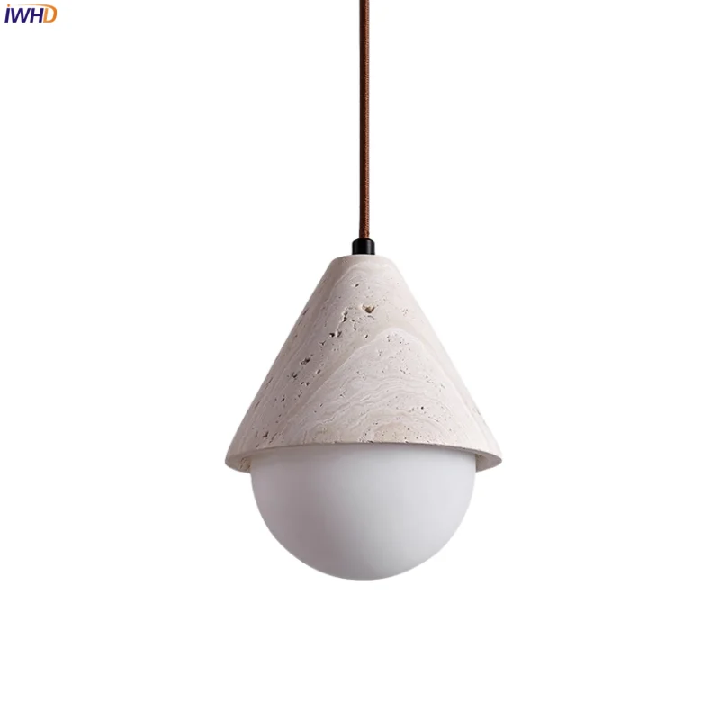 IWHD Creative Stone LED Pendant Light Bedroom Living Room Kitchen Yellow Travertine Nordic Minimalism Hanging Lamps Luminaria
IWHD Creative Stone LED Pendant Light Bedroom Living Room Kitchen Yellow Travertine Nordic Minimalism Hanging Lamps Luminaria