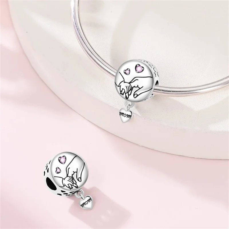 New 925 Sterling Silver Parent Child Holding Hands Charms Bead Fit 3mm Original Bracelet DIY Women Birthday Party Jewelry Gifts
New 925 Sterling Silver Parent Child Holding Hands Charms Bead Fit 3mm Original Bracelet DIY Women Birthday Party Jewelry Gifts