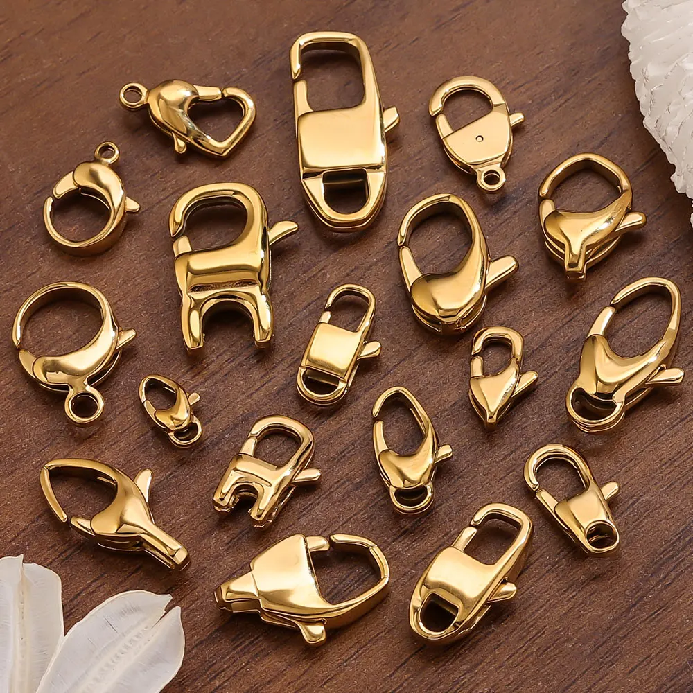 2pcs 316L Stainless Steel Lobster Clasps High Quality Gold Irregular Heart Clasps Hooks Connectors DIY Jewelry Making Materials
2pcs 316L Stainless Steel Lobster Clasps High Quality Gold Irregular Heart Clasps Hooks Connectors DIY Jewelry Making Materials