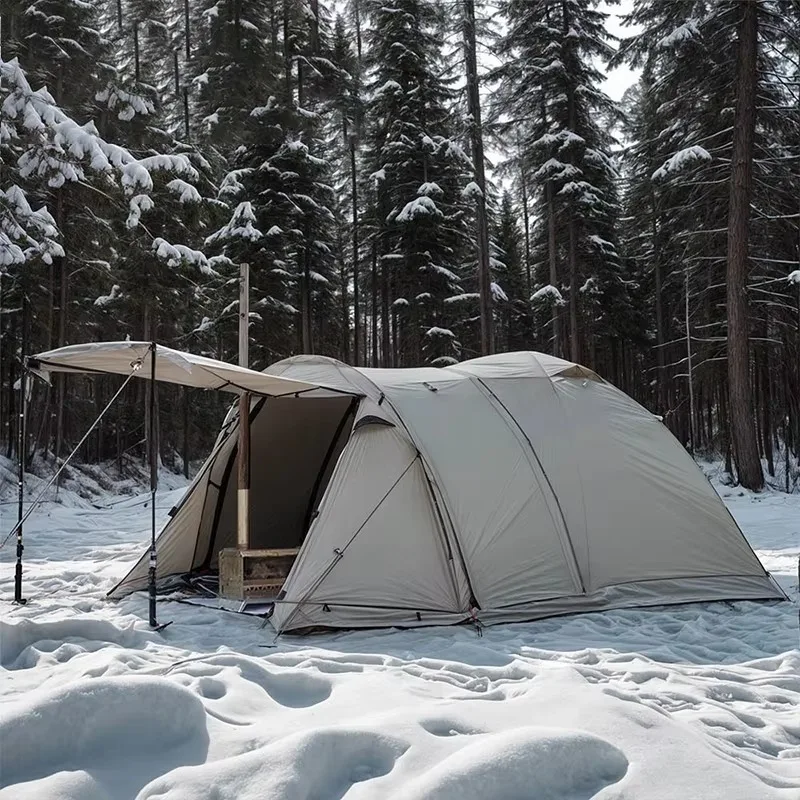 Portable Four-Season Double Layer One-Bedroom Camping Tent Aluminum Pole Quick Automatic Opening Waterproof Flame Retardant
Portable Four-Season Double Layer One-Bedroom Camping Tent Aluminum Pole Quick Automatic Opening Waterproof Flame Retardant
