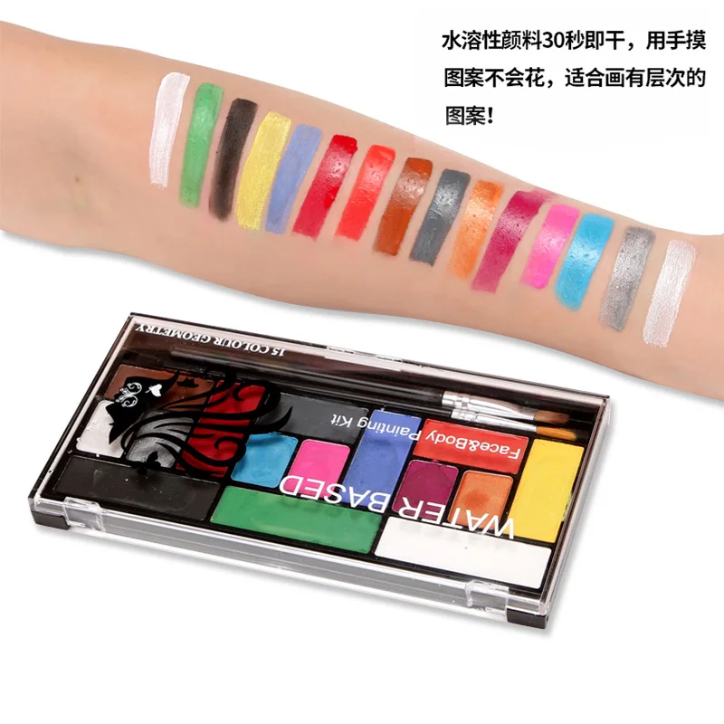 15 Colors Professional Body Face Paint kit For Party Face Paint Kit Water Based Non Toxic Face Paint Palette Water Soluble High
15 Colors Professional Body Face Paint kit For Party Face Paint Kit Water Based Non Toxic Face Paint Palette Water Soluble High