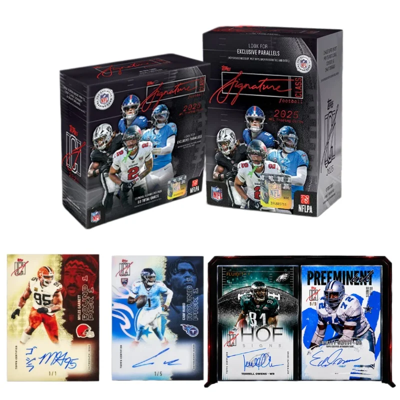 2025 Topps Signature Class NFL Football Hobby Box Sealed Trading Cards Autograph Rookie Collection Blind Box Gift
2025 Topps Signature Class NFL Football Hobby Box Sealed Trading Cards Autograph Rookie Collection Blind Box Gift