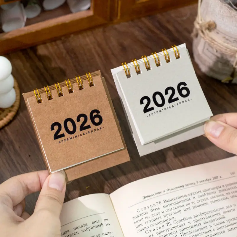 Новый 2026 ретро мини-бумажный настольный календарь креативный простой планировщик для офиса, школы, дома, настольные украшения, подарок
Новый 2026 ретро мини-бумажный настольный календарь креативный простой планировщик для офиса, школы, дома, настольные украшения, подарок