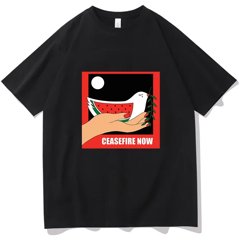 Men Short T-Shirt Ceasefire Now Vintage Tshirt Tees O-neck T Shirts Women 100% Cotton Unisex Harajuku Short Sleeve Streetwear
Men Short T-Shirt Ceasefire Now Vintage Tshirt Tees O-neck T Shirts Women 100% Cotton Unisex Harajuku Short Sleeve Streetwear