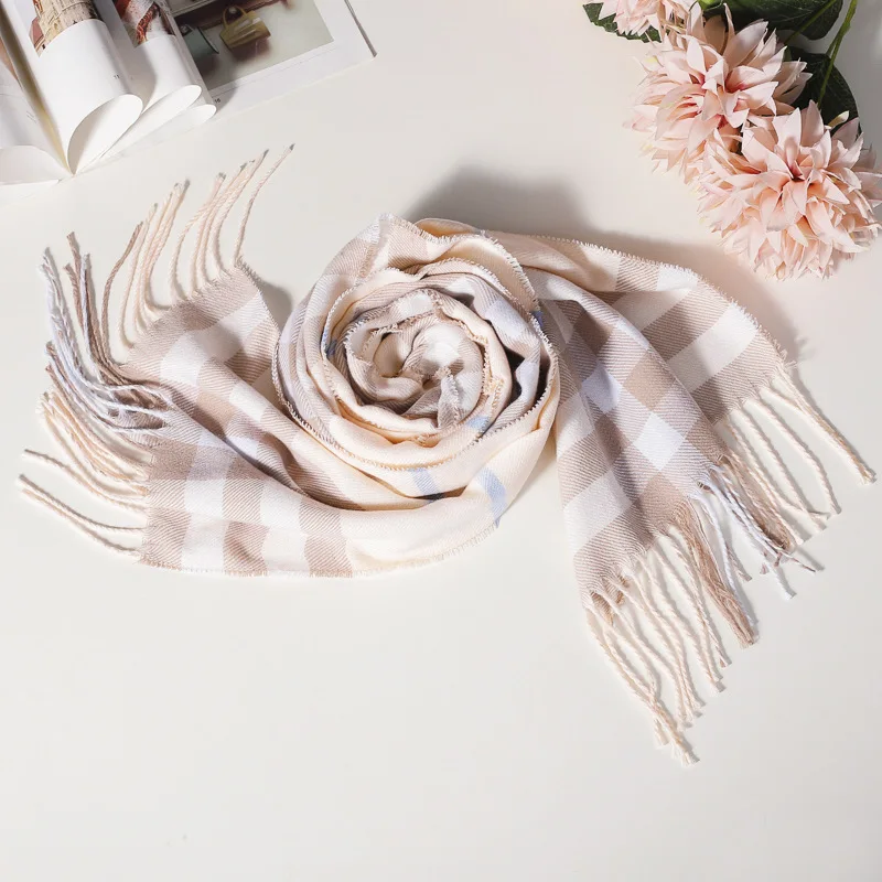 1/2 Scarf Pink Baobao Fashion British Plaid Imitation Cashmere Scarf Autumn and Winter Style Men's Couple Warm Shawl
1/2 Scarf Pink Baobao Fashion British Plaid Imitation Cashmere Scarf Autumn and Winter Style Men's Couple Warm Shawl