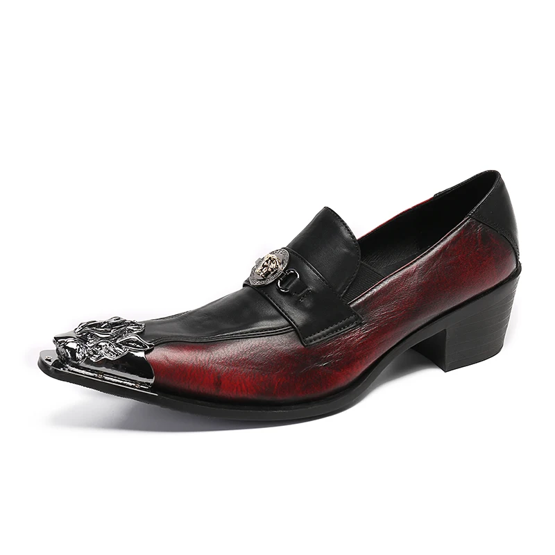 Sharp Pointed Retro Oxford Shoes Luxury High Heels Fashionable Men's Formal Shoes Red Wedding Party Office Leather Formal Shoes
Sharp Pointed Retro Oxford Shoes Luxury High Heels Fashionable Men's Formal Shoes Red Wedding Party Office Leather Formal Shoes