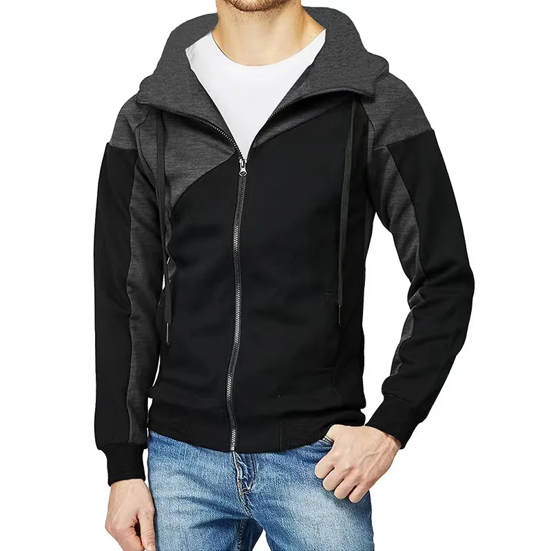 New Spring Autumn Men's Comfortable Casual Splicing Long Sleeve Cardigan Zipper Cotton Hooded Sweatshirts Top Jacket Coat Jacket
New Spring Autumn Men's Comfortable Casual Splicing Long Sleeve Cardigan Zipper Cotton Hooded Sweatshirts Top Jacket Coat Jacket