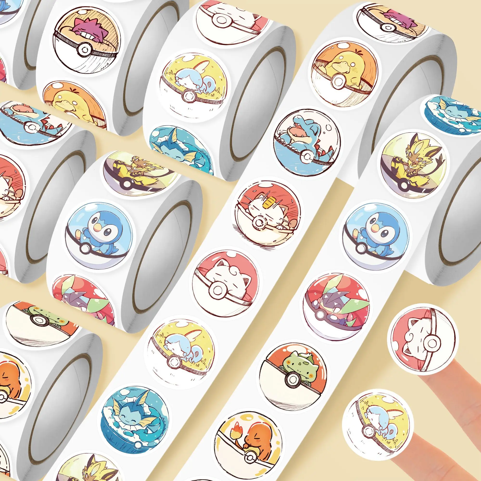 2000 pcs Pokémon Poké Ball stickers, cartoon cute Pokémon animation desktop planner notebook sticker decorations
2000 pcs Pokémon Poké Ball stickers, cartoon cute Pokémon animation desktop planner notebook sticker decorations