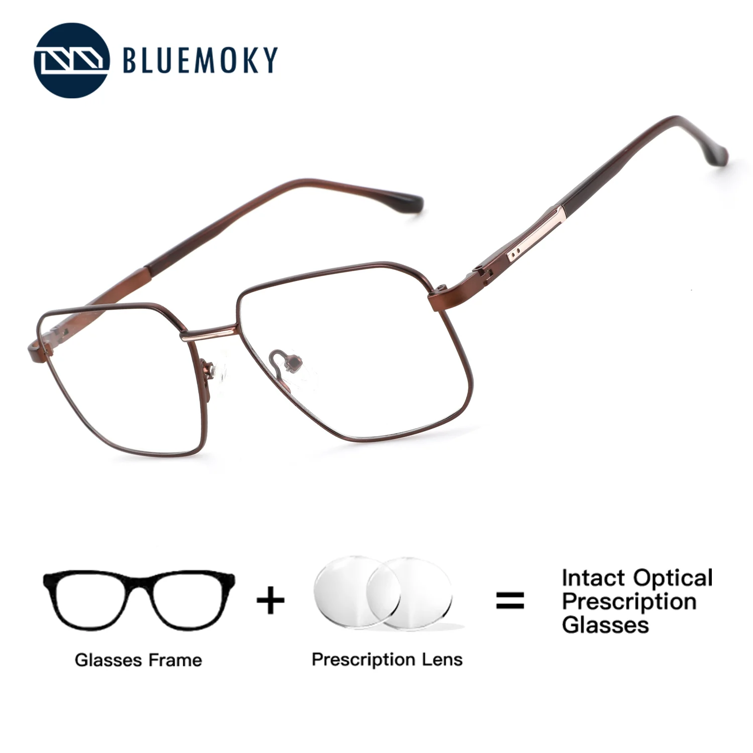 BLUEMOKY (S Size) Metal Polygon Prescription Glasses Men Customised Anti Blue Light Photochromic Dafocal Eyeglasses Man
BLUEMOKY (S Size) Metal Polygon Prescription Glasses Men Customised Anti Blue Light Photochromic Dafocal Eyeglasses Man
