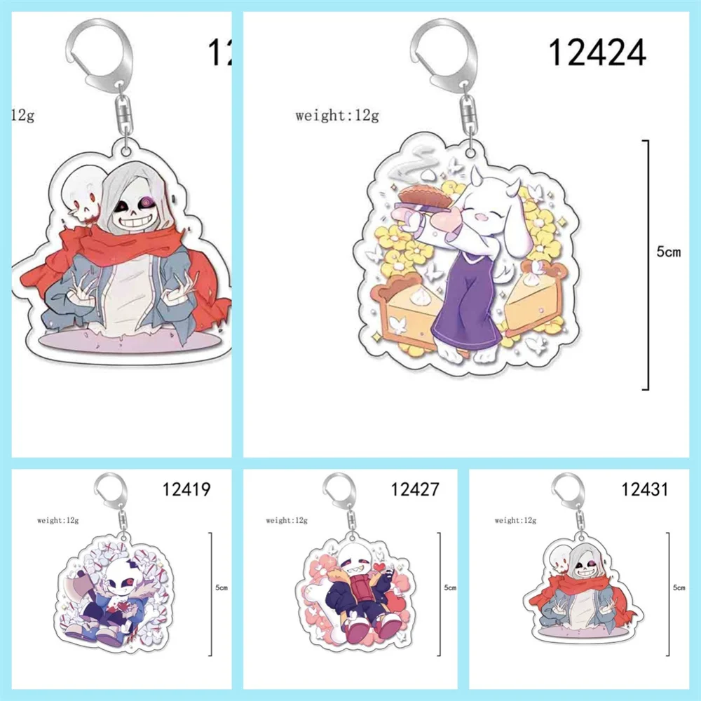 6CM NEW Anime Undertale Acrylic Keychain Model Cosplay Charm Characters Ornament Accessories Christmas Gifts
6CM NEW Anime Undertale Acrylic Keychain Model Cosplay Charm Characters Ornament Accessories Christmas Gifts