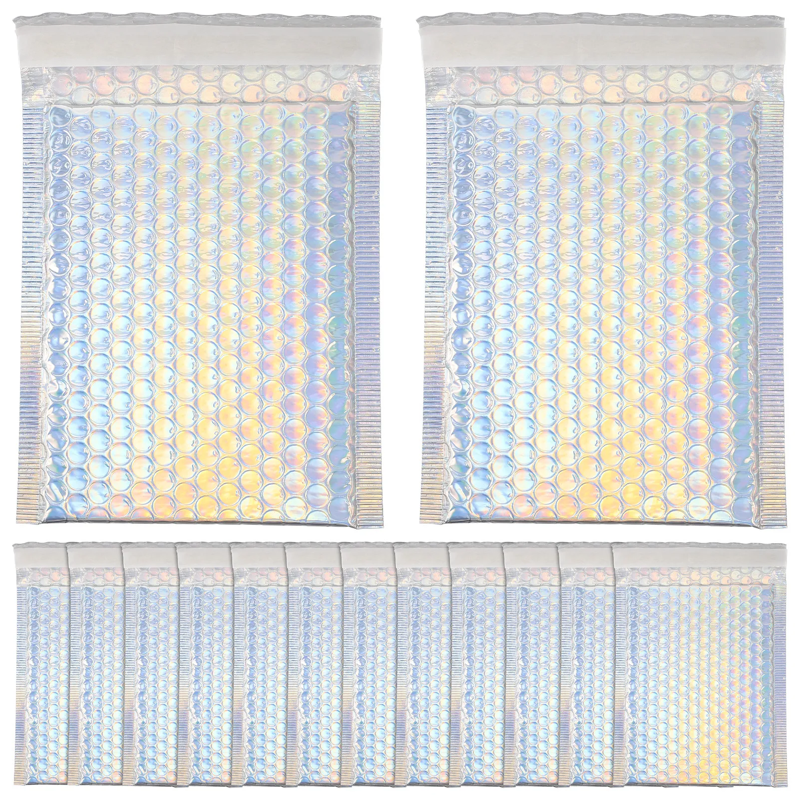 16Pcs Bubble Mailers Waterproof Shipping Bags Heavy Duty Self Adhesive Mailing Envelopes for Clothing Packaging Delivery Small
16Pcs Bubble Mailers Waterproof Shipping Bags Heavy Duty Self Adhesive Mailing Envelopes for Clothing Packaging Delivery Small