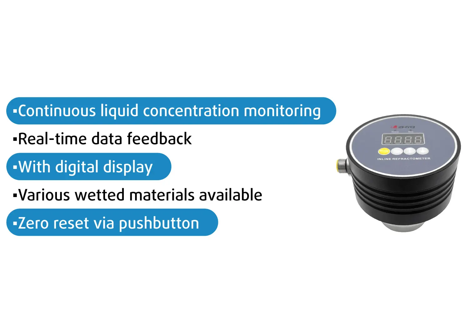 【2026】0-15% Resistant Inline Process Cutting Fluid Oil Concentration Meter
【2026】0-15% Resistant Inline Process Cutting Fluid Oil Concentration Meter