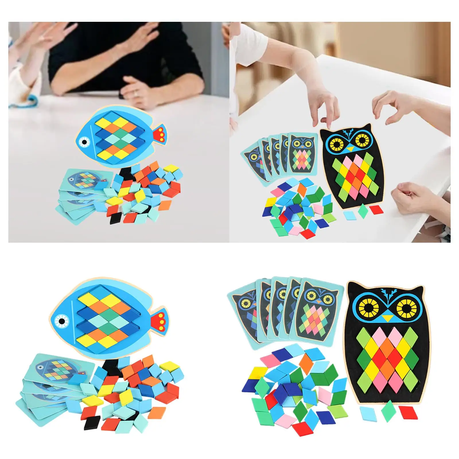 Wooden Pattern Blocks Brains Teaser Toy, Family ,Entertainment Educational Shape Puzzle
Wooden Pattern Blocks Brains Teaser Toy, Family ,Entertainment Educational Shape Puzzle