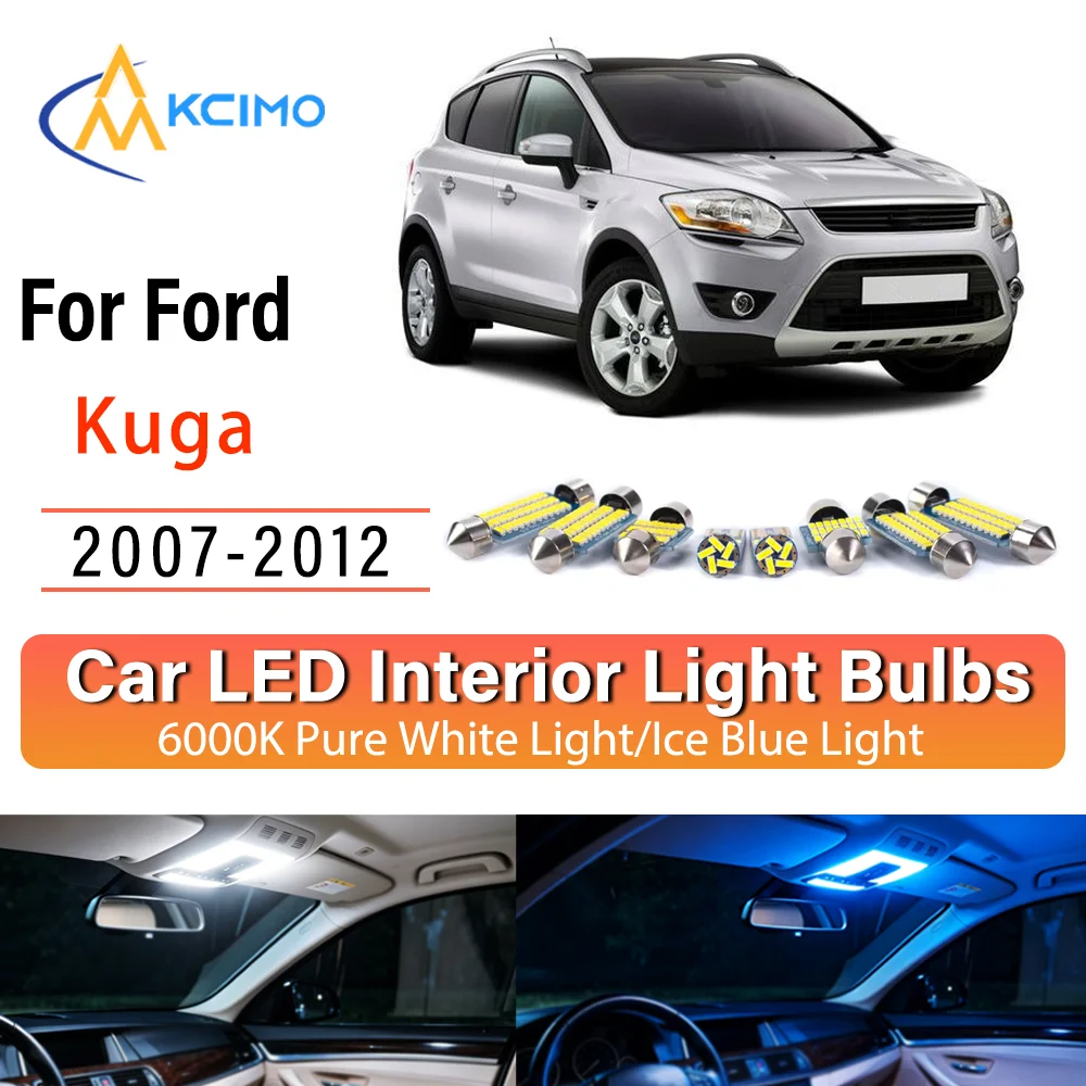 For Ford Kuga 2007-2012 Plug & Play Persistent Glow LED Interior Light Kit Replacement Dome Map Trunk Cabin Lamps Upgrade
For Ford Kuga 2007-2012 Plug & Play Persistent Glow LED Interior Light Kit Replacement Dome Map Trunk Cabin Lamps Upgrade