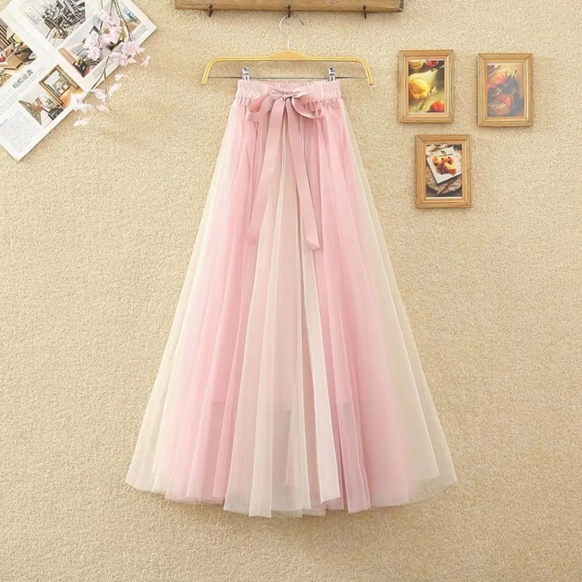 2026 New Spring And Summer Thin Two-Color Splicing Fairy Tutu Skirt Medium And Long Mesh Skirt With A Word Small Fragrance Pink
2026 New Spring And Summer Thin Two-Color Splicing Fairy Tutu Skirt Medium And Long Mesh Skirt With A Word Small Fragrance Pink