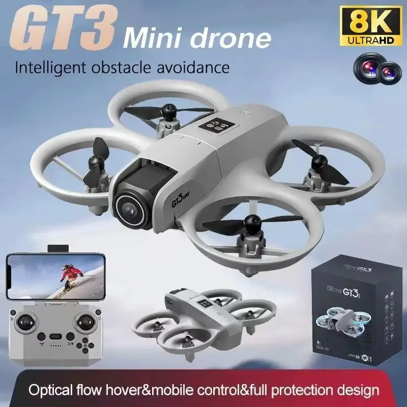 GT3 RCunmanned aerial vehicle 8K 5Ghigh-definition outdoor aerial photography remote control aircraft dual-camera quadcopter toy
GT3 RCunmanned aerial vehicle 8K 5Ghigh-definition outdoor aerial photography remote control aircraft dual-camera quadcopter toy