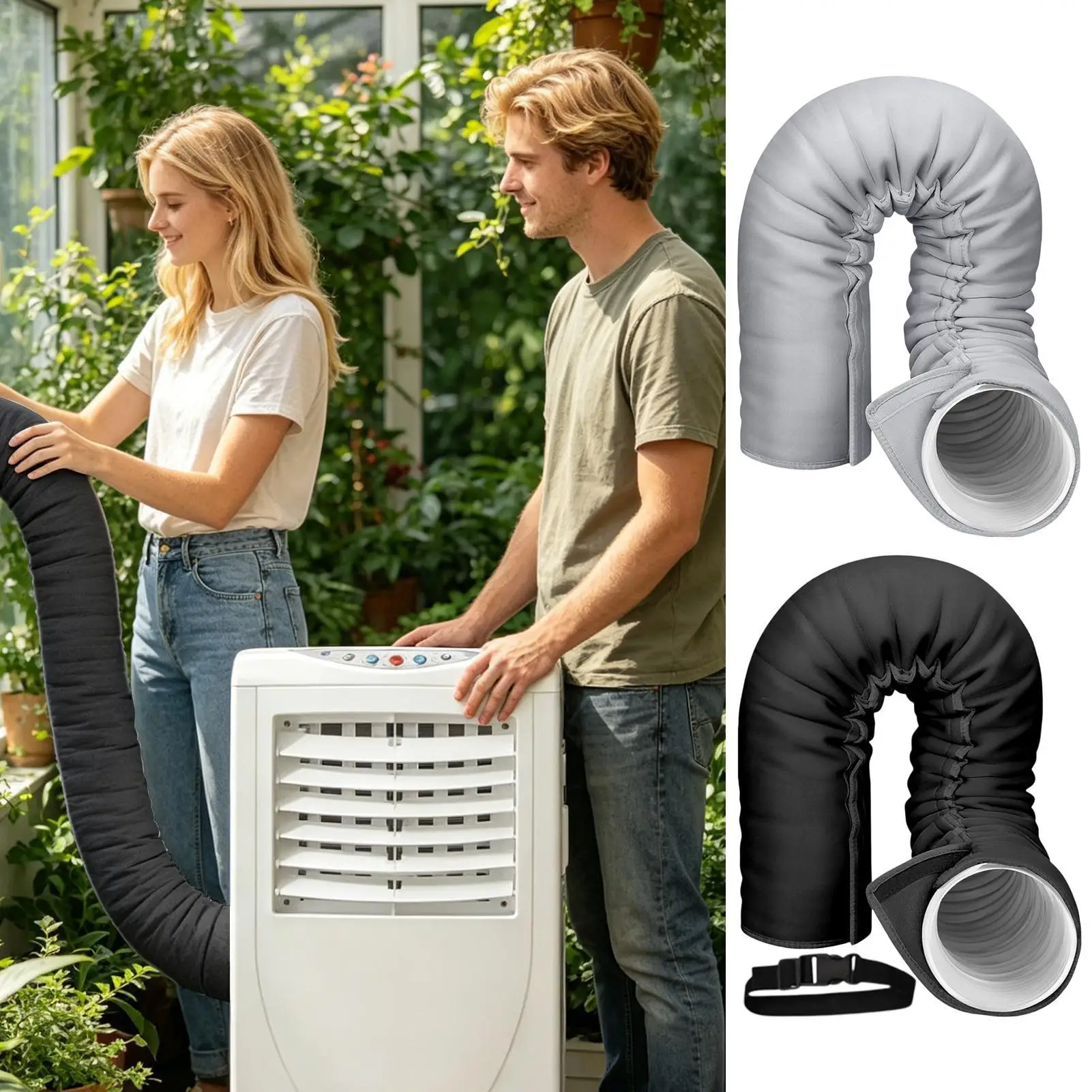 Portable AC Hose Insulation Sleeve Air Conditioner Hose Cover Wrap for Exhaust Hose Easy Installation AC Duct Insulation Wrap
Portable AC Hose Insulation Sleeve Air Conditioner Hose Cover Wrap for Exhaust Hose Easy Installation AC Duct Insulation Wrap
