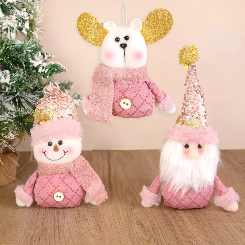 1PC Christmas Snowman Ornaments Christmas Tree Hanging Decor Pink Santa Claus Figurine Gifts New Year Party Decorations Supplies
1PC Christmas Snowman Ornaments Christmas Tree Hanging Decor Pink Santa Claus Figurine Gifts New Year Party Decorations Supplies