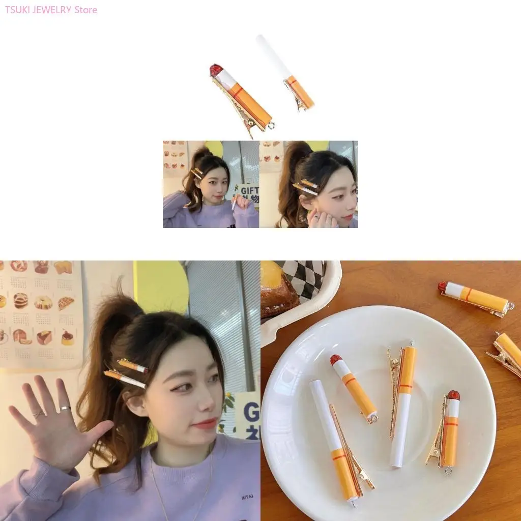 62KE Women Girls Cigarette Hair Pins Unique Side Clip Resin Hair Barrettes Fun Gift
62KE Women Girls Cigarette Hair Pins Unique Side Clip Resin Hair Barrettes Fun Gift