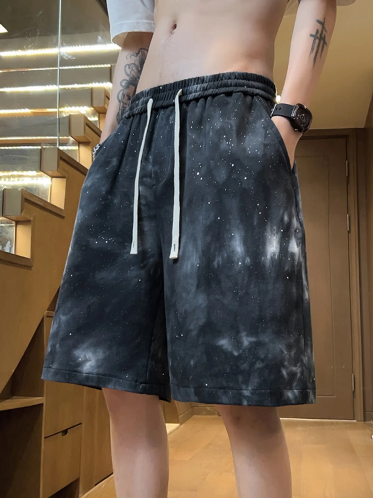 Tianxing Dyed orts Men's Summer Casual Loose Five-Quarter Trendy American Retro Oversize Pants Youth Vitali Sle adien...
Tianxing Dyed orts Men's Summer Casual Loose Five-Quarter Trendy American Retro Oversize Pants Youth Vitali Sle adien...