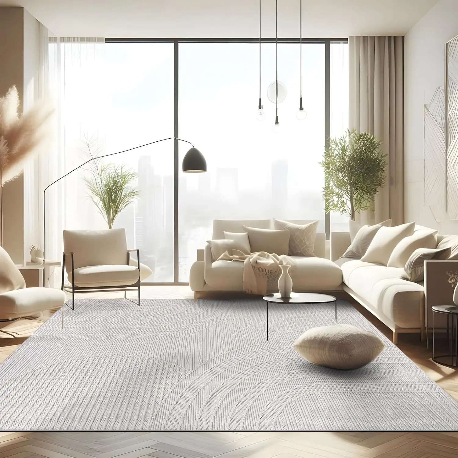 Geometric Arch Area Rug 8x10 Modern Luxury Soft High Low Pile Stain Resistant Easy Cleaning Non Shedding Living Room Indoor Carpet White
Geometric Arch Area Rug 8x10 Modern Luxury Soft High Low Pile Stain Resistant Easy Cleaning Non Shedding Living Room Indoor Carpet White
