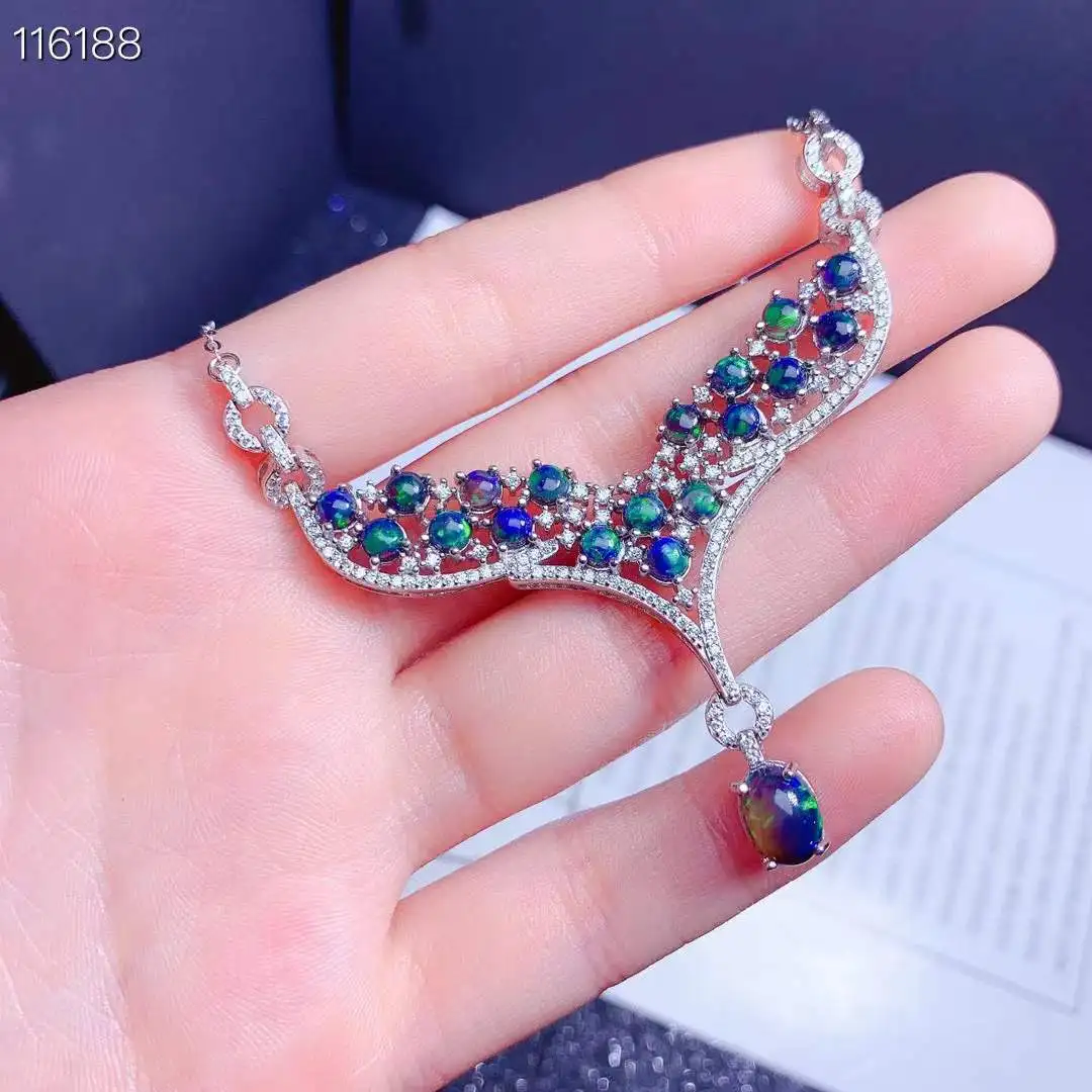 Elegant Temperament Natural Opal Pendant Opal Necklace 925 Sterling Silver Classic Women Fashion Opal pendant
Elegant Temperament Natural Opal Pendant Opal Necklace 925 Sterling Silver Classic Women Fashion Opal pendant