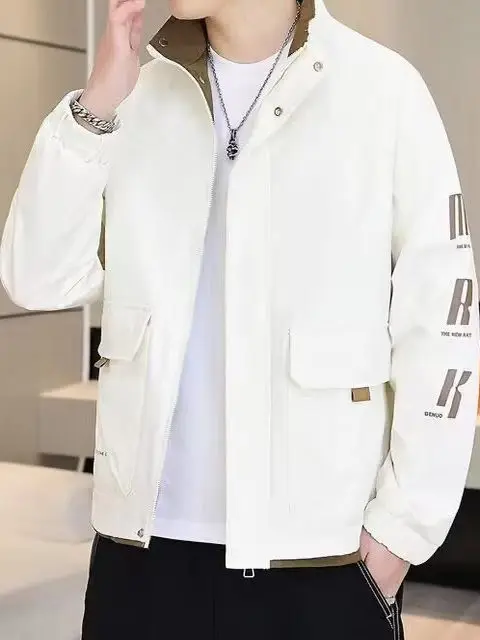 Loose Men's Workwear Jaet Casual Sli American Brand Spring Autumn Faionable Versatile Outerwear Polyester Fiber
Loose Men's Workwear Jaet Casual Sli American Brand Spring Autumn Faionable Versatile Outerwear Polyester Fiber