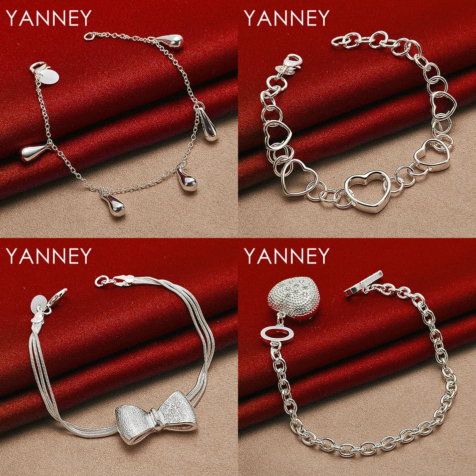 Charm 925 Sterling Silver 8 Inch Delicate Heart Shaped Teardrop Bracelet Women Party Fashion Jewelry Accessories Wedding
Charm 925 Sterling Silver 8 Inch Delicate Heart Shaped Teardrop Bracelet Women Party Fashion Jewelry Accessories Wedding