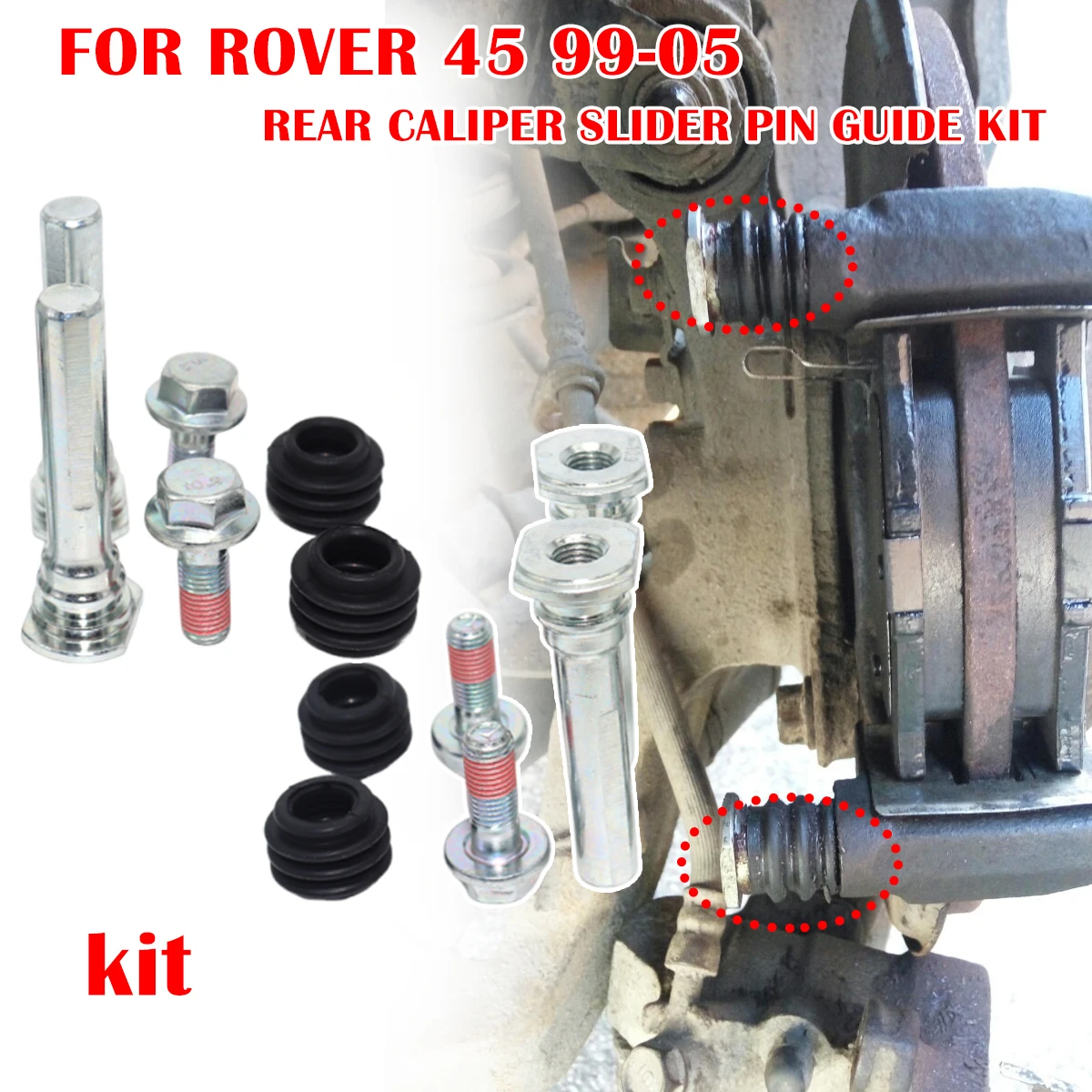 Left Rear Right Brake Caliper Cylinder Slider Guide Pin For Disc Housing Bolt Bushing Boot FOR ROVER 45 99-05 113-1319X CKT1009
Left Rear Right Brake Caliper Cylinder Slider Guide Pin For Disc Housing Bolt Bushing Boot FOR ROVER 45 99-05 113-1319X CKT1009