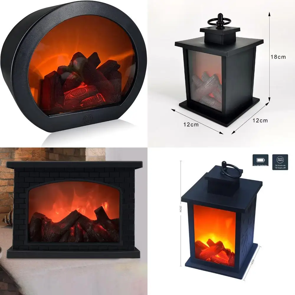 LED Flame Fireplace Decorative Wind Lamp Indoor Intelligent Touch Switch Battery Powered Fireplace Lanterns
LED Flame Fireplace Decorative Wind Lamp Indoor Intelligent Touch Switch Battery Powered Fireplace Lanterns