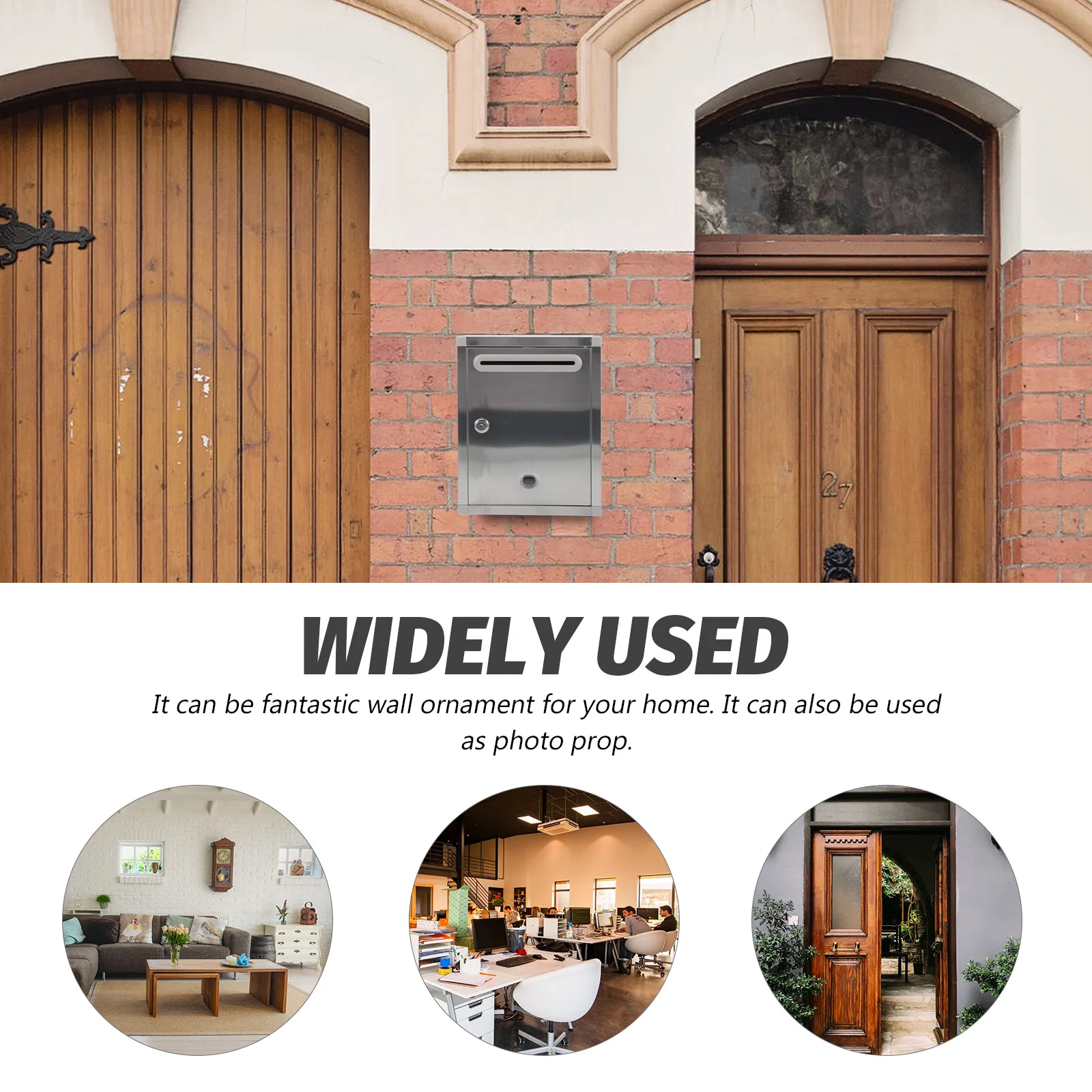 1Pcs Stainless Steel Letter Box Rust-Proof Wall Mount Mailbox Creative Decorative Post Box for Home Outdoors Rust-Proof Mailbox
1Pcs Stainless Steel Letter Box Rust-Proof Wall Mount Mailbox Creative Decorative Post Box for Home Outdoors Rust-Proof Mailbox