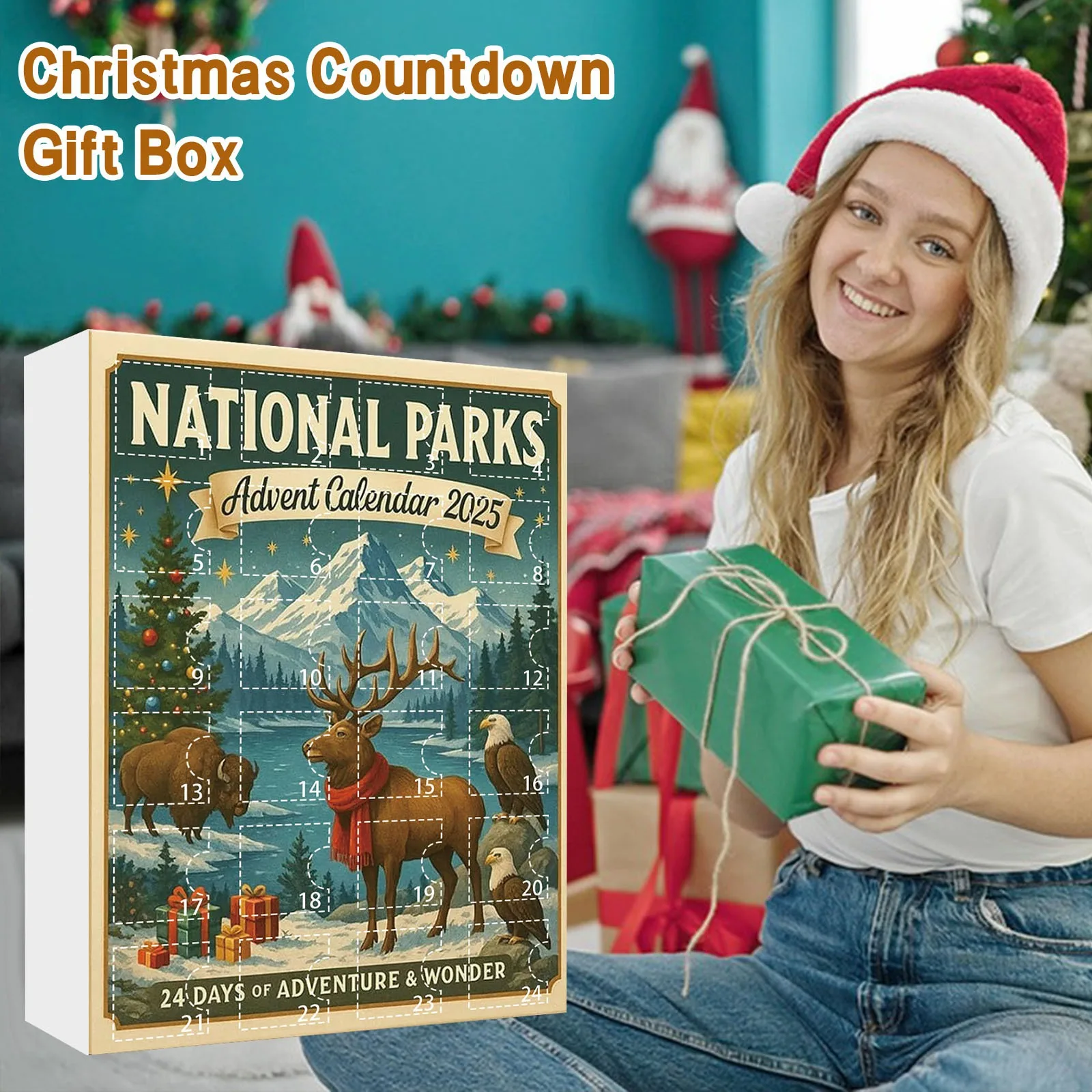 2D Christmas Countdown Calendar 24 Days National Parks Acrylic Ornaments Xmas Advent Calendar 2025 for Home Decor Holiday Gift
2D Christmas Countdown Calendar 24 Days National Parks Acrylic Ornaments Xmas Advent Calendar 2025 for Home Decor Holiday Gift