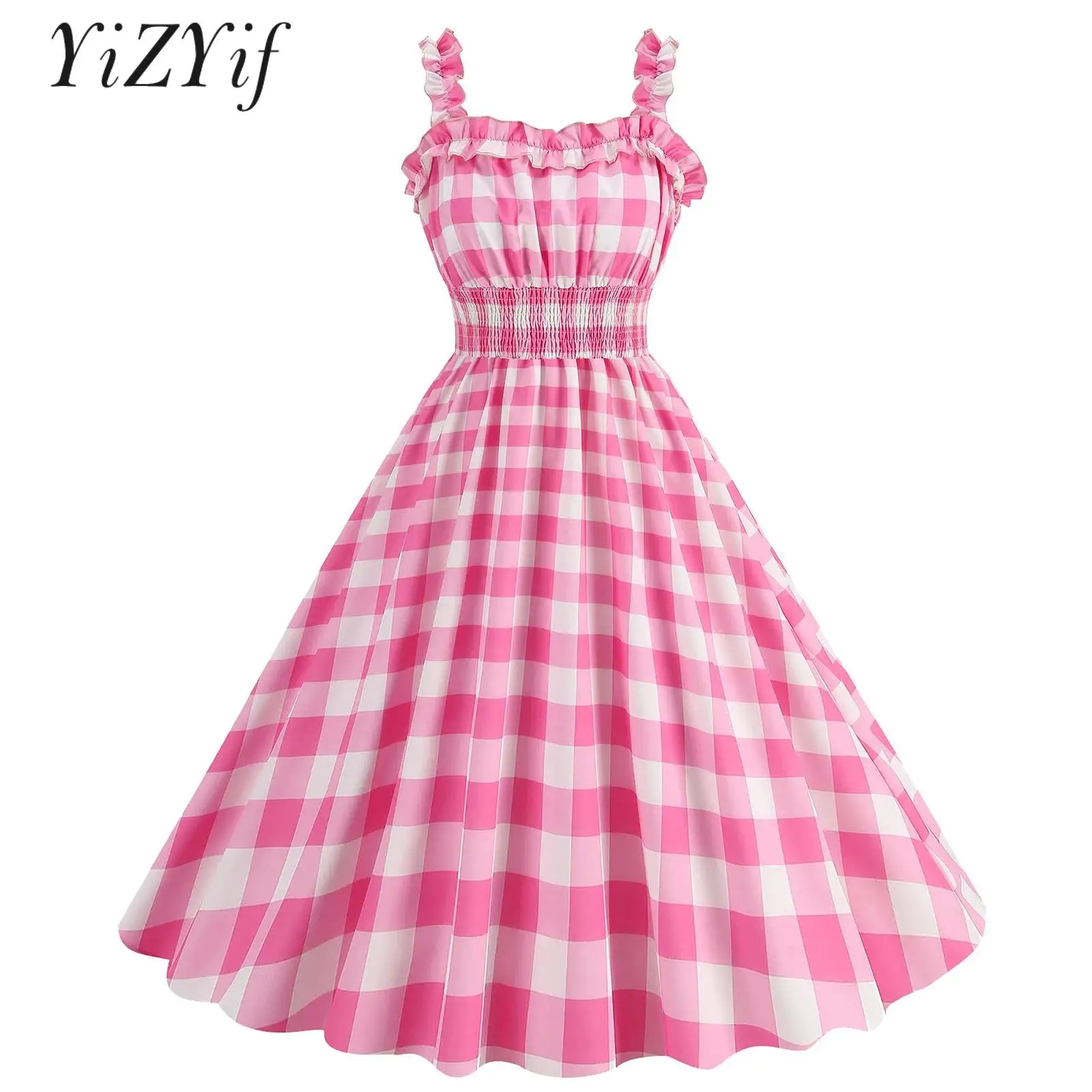 Womens Vintage Rockabilly Swing Dress 1950s Theme Party Dress Print Flowy A-Line Midi Dresses Cocktail Prom Princess Dress Up
Womens Vintage Rockabilly Swing Dress 1950s Theme Party Dress Print Flowy A-Line Midi Dresses Cocktail Prom Princess Dress Up