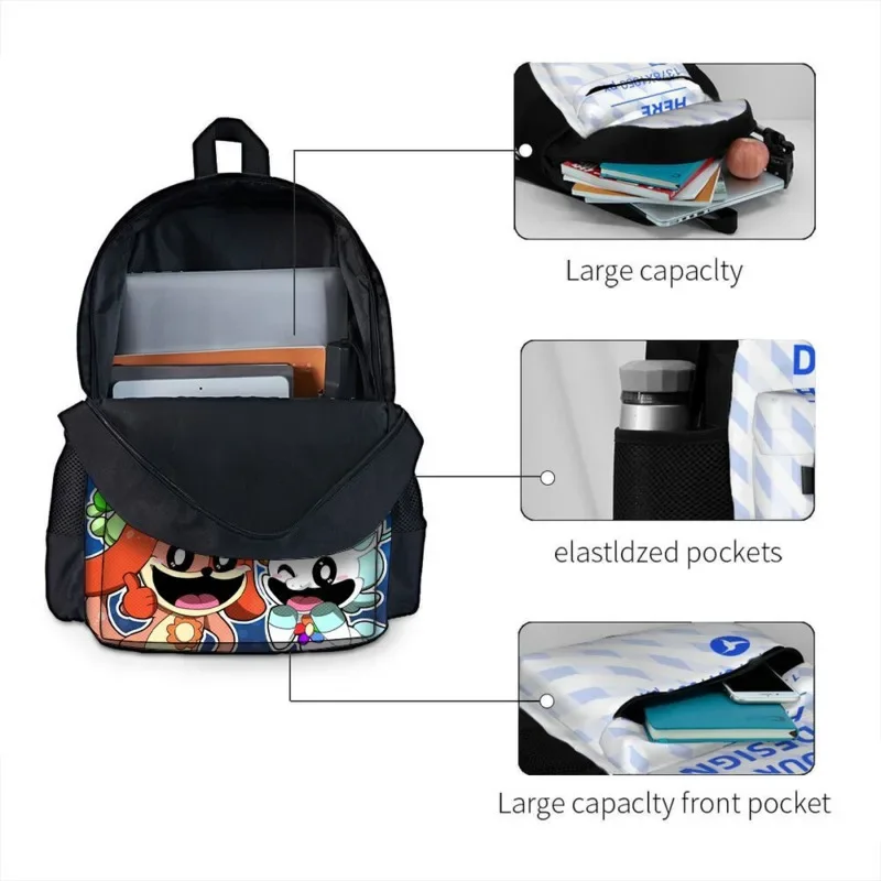 12styles Smiling Critters Backpack Smiling Critters School Bag Large Capacity Multi-purpose Bag For Kids Birthday Christmas Gift
12styles Smiling Critters Backpack Smiling Critters School Bag Large Capacity Multi-purpose Bag For Kids Birthday Christmas Gift