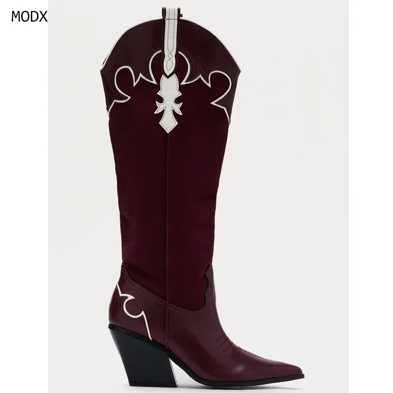 Knee High Boots Womens Shoes 2025 New Western Cowboy Knight Boots Over Knee Side Zipper Long Tube Boots Women Shoes High Heels
Knee High Boots Womens Shoes 2025 New Western Cowboy Knight Boots Over Knee Side Zipper Long Tube Boots Women Shoes High Heels
