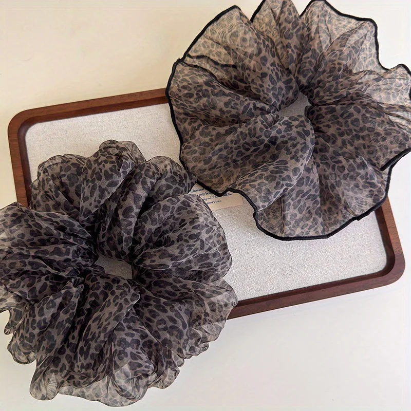 Voluminous and Relaxed Leopard Print Mesh Large Intestine Hair Tie Women's Trendy Ponytail Holder Headband Hair Flower for Beach
Voluminous and Relaxed Leopard Print Mesh Large Intestine Hair Tie Women's Trendy Ponytail Holder Headband Hair Flower for Beach