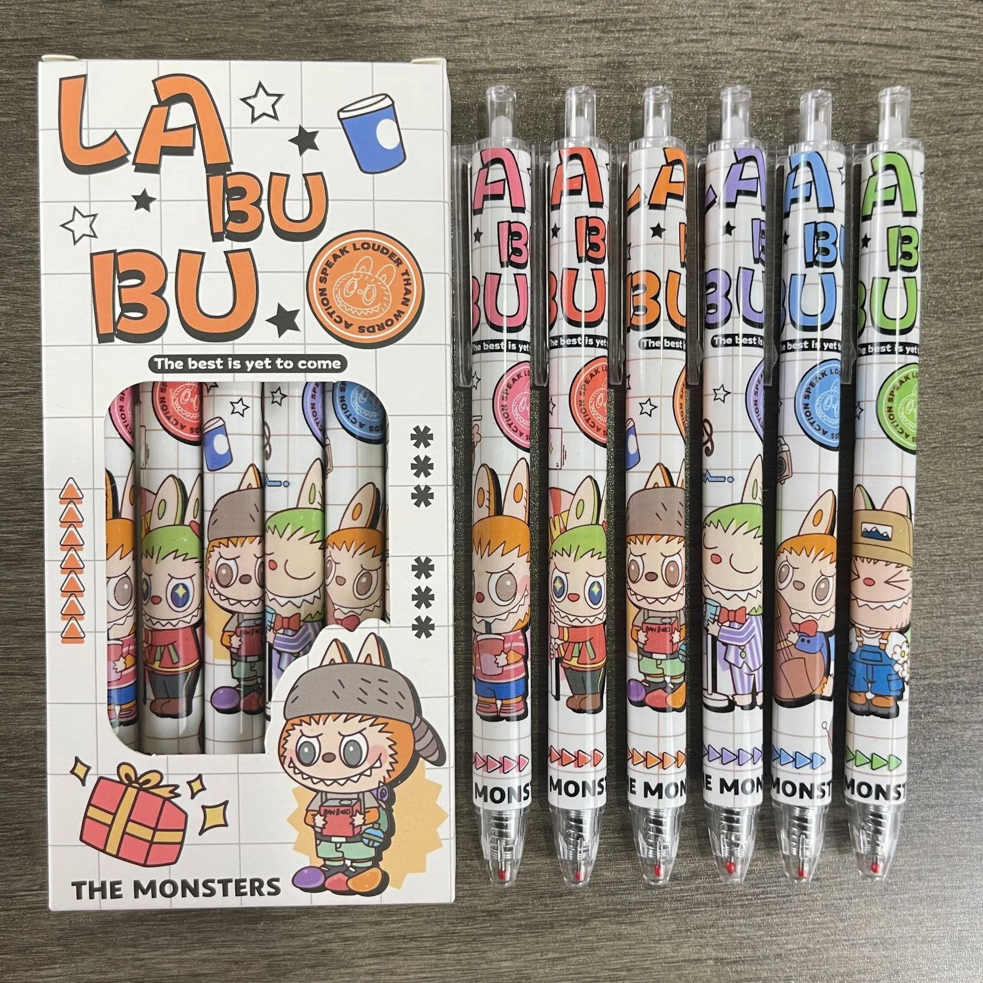 6 Labubu Boxed Neutral Pen Cartoon Student Black Ins Anime 0.5 Speed Drying Student Press Pen Girl Gift
6 Labubu Boxed Neutral Pen Cartoon Student Black Ins Anime 0.5 Speed Drying Student Press Pen Girl Gift