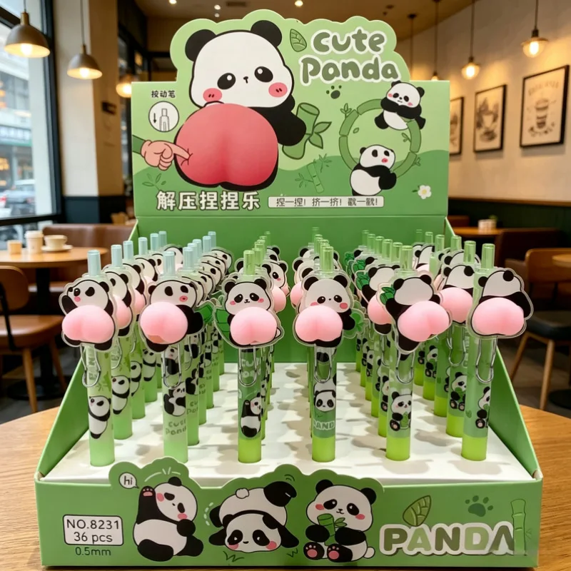 6/36pcs Panda Butt Neutral Pen Decompression Pinch Cute Press Pen Stationery Learning Supplies Kawaii Student Gift Reward Pen
6/36pcs Panda Butt Neutral Pen Decompression Pinch Cute Press Pen Stationery Learning Supplies Kawaii Student Gift Reward Pen