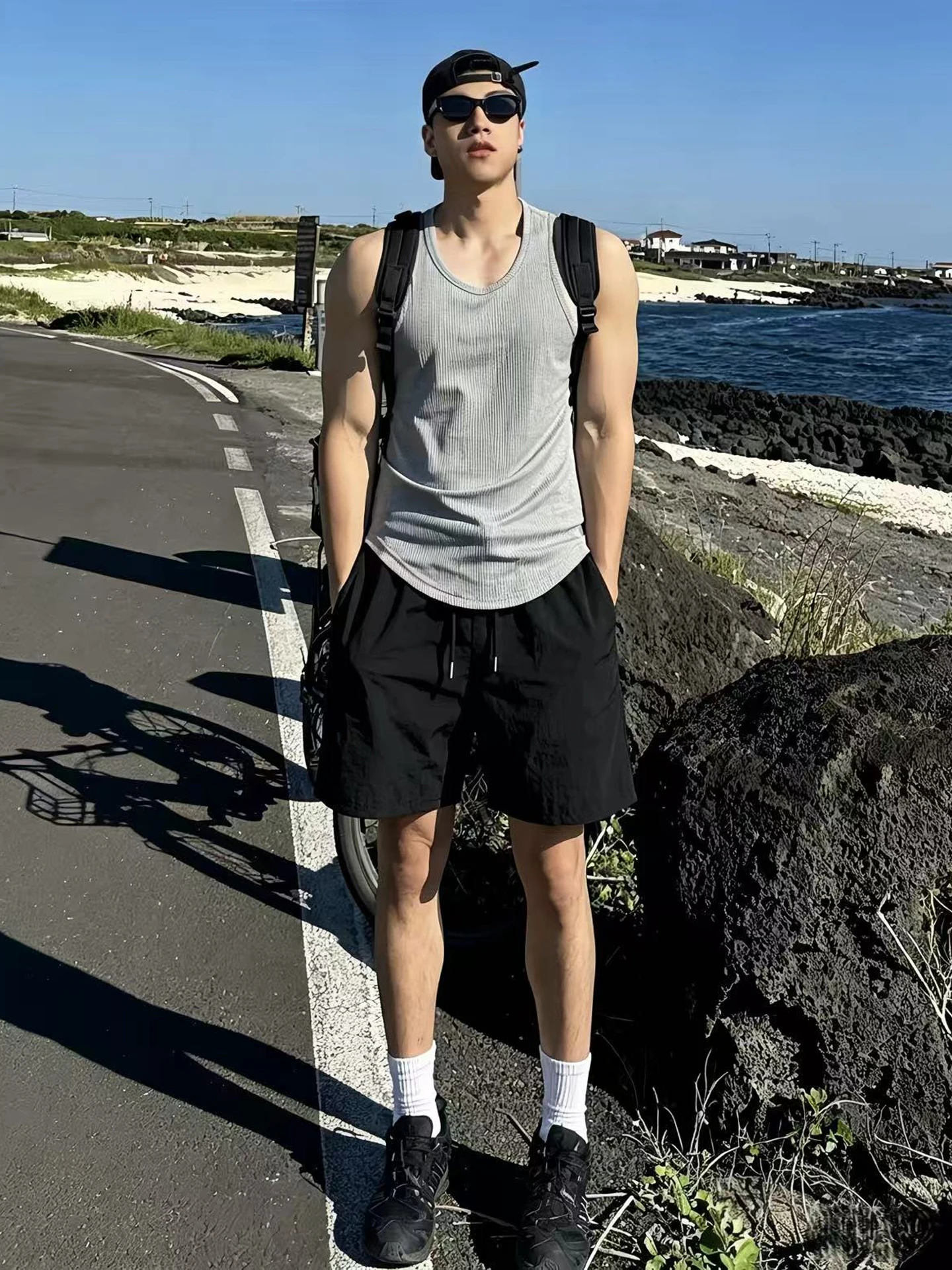 Black Quick Dry Ice Silk Cycling Shorts Men's Summer Running Sports Shorts Outdoor Beach Fourths Pants Low Waist Polyester Fiber
Black Quick Dry Ice Silk Cycling Shorts Men's Summer Running Sports Shorts Outdoor Beach Fourths Pants Low Waist Polyester Fiber
