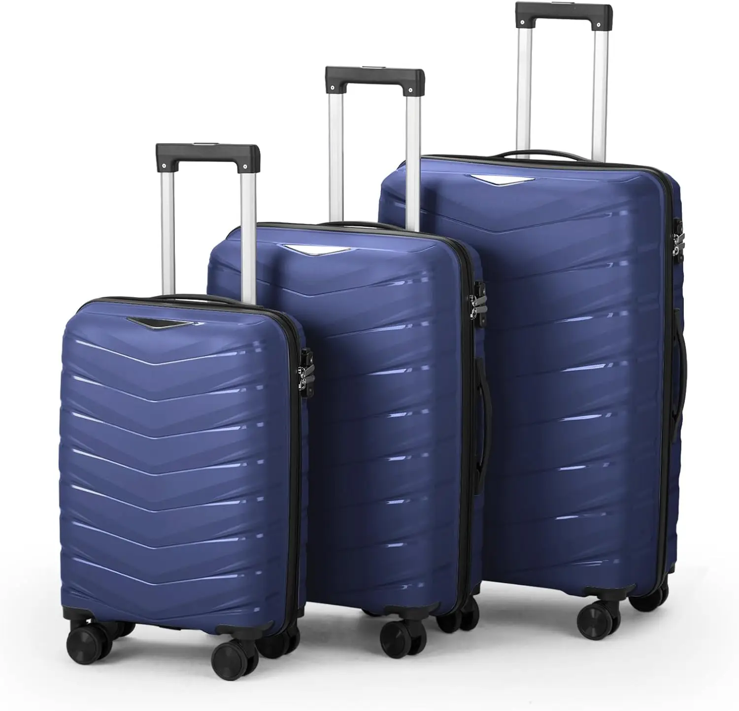Luggage Set 3 Piece, PP Hard Shell Suitcase with Spinner Wheels & TSA Lock, Lightweight Carry on Suitcase Set 20in Carry-on24in
Luggage Set 3 Piece, PP Hard Shell Suitcase with Spinner Wheels & TSA Lock, Lightweight Carry on Suitcase Set 20in Carry-on24in