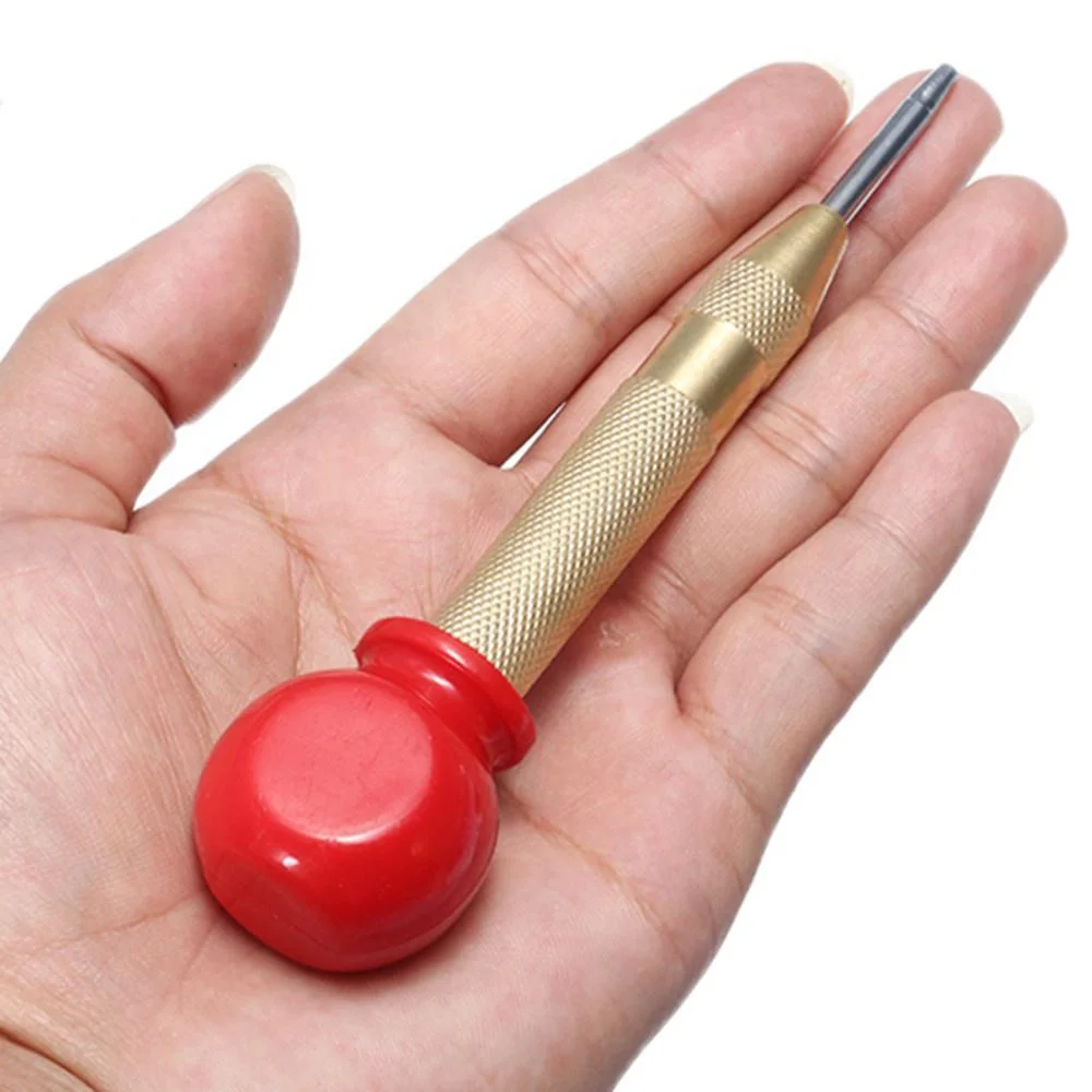 Automatic Center Punch Tool Center Drilling Positioning High Hardness Spring Pointer Precision Hand Tool Spring Loaded Metal Hole Marker Puncher for Steel Wood Glass Emergency Window Breaker Car Safety Tool
Automatic Center Punch Tool Center Drilling Positioning High Hardness Spring Pointer Precision Hand Tool Spring Loaded Metal Hole Marker Puncher for Steel Wood Glass Emergency Window Breaker Car Safety Tool